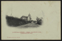 LA CELLE-sur-NIEVRE – L’Église – Vue prise de la route de Beaumont (Côté Sud)