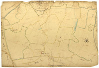 Diennes-Aubigny, cadastre ancien : plan parcellaire de la section I dite d'Avril-les-Loups, feuille 1