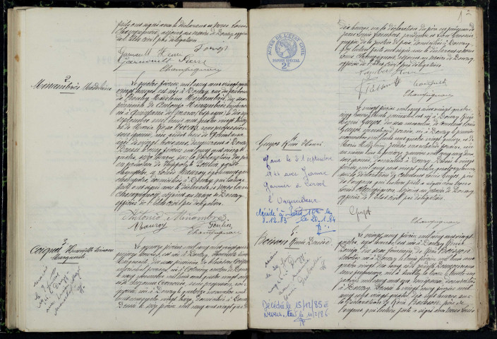 Donzy : actes d'état civil.