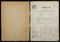 Poiseux : actes d'état civil.