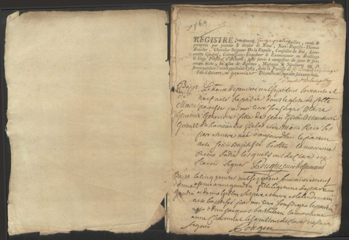 Saint-Amand-en-Puisaye : registres paroissiaux.