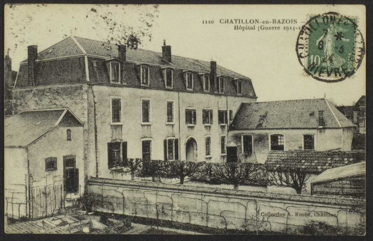 1110 CHATILLON-en-BAZOIS - Hôpital (Guerre 1914-1918)