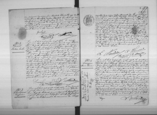 Luzy : actes d'état civil.