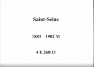 Saint-Seine : actes d'état civil (mariages).