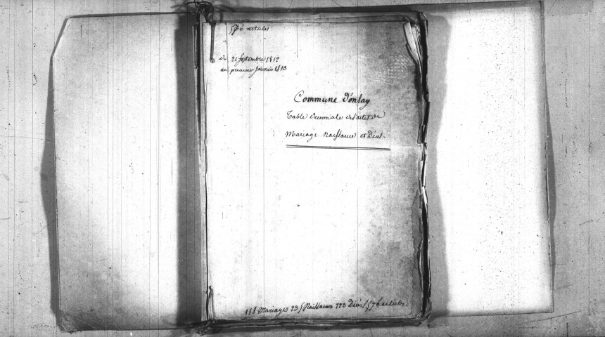 Onlay : tables décennales.