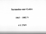 Sermoise-sur-Loire : actes d'état civil.