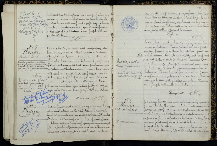 Entrains-sur-Nohain : actes d'état civil (naissances et mariages).