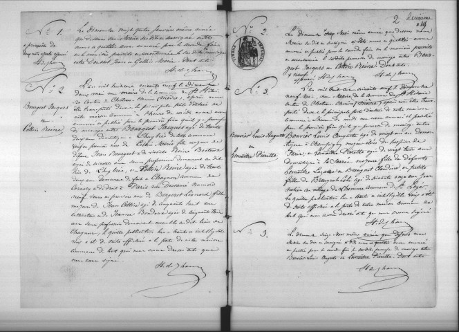 Saint-Hilaire-en-Morvan : actes d'état civil.