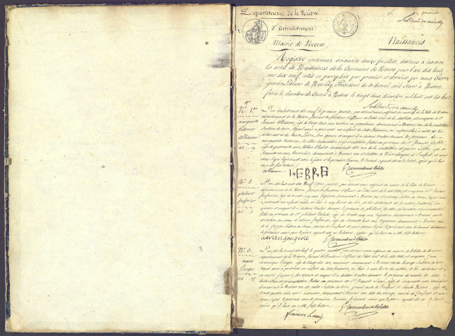 Nevers : actes d'état civil.