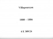 Villapourcon : actes d'état civil.