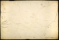 Montigny-sur-Canne, cadastre ancien : plan parcellaire de la section E dite de Bussière, feuille 3