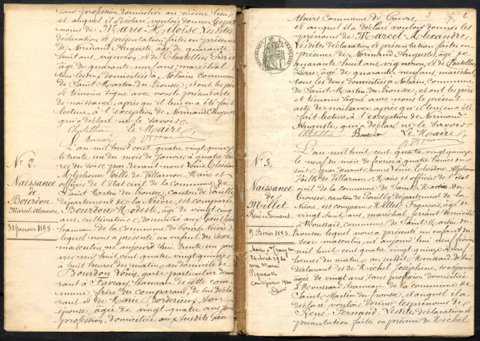 Saint-Martin-sur-Nohain : actes d'état civil.