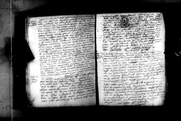 La Marche : actes d'état civil.