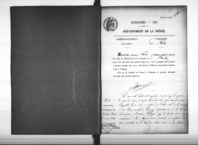 Rix : actes d'état civil.