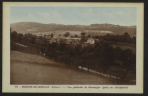 OUROUX-EN-MORVAN (Nièvre) – Vue générale de Chassagne (prise au téléobjectif)