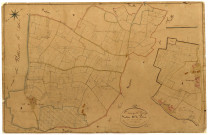 Cuncy-lès-Varzy, cadastre ancien : plan parcellaire de la section B dite de Vevre, feuille 2