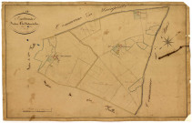 Entrains-sur-Nohain, cadastre ancien : plan parcellaire de la section A dite du Château du Bois, feuille 1