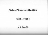 Saint-Pierre-le-Moûtier : actes d'état civil (décès).