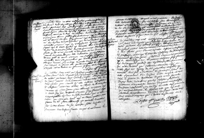 La Marche : actes d'état civil.