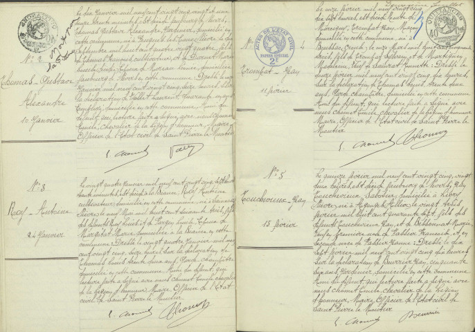 Saint-Pierre-le-Moûtier : actes d'état civil (décès).