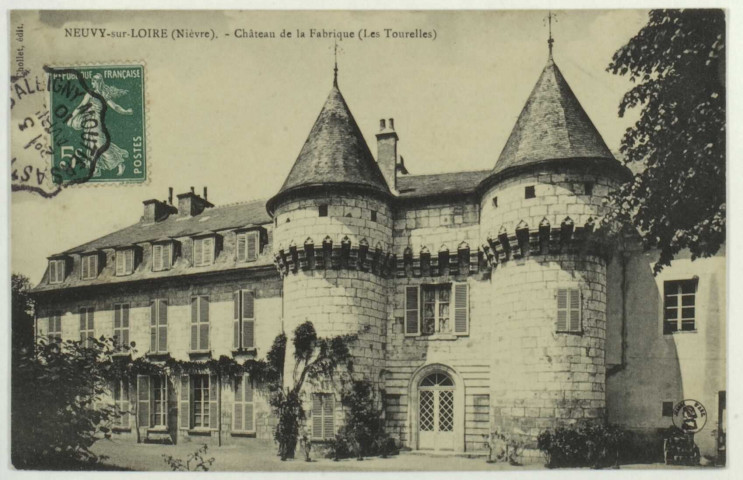NEUVY-sur-LOIRE  (Nièvre)  Château de la Fabrique (Les Tourelles)