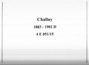 Challuy : actes d'état civil (décès).