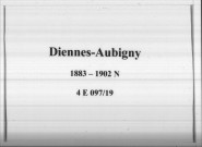 Diennes-Aubigny : actes d'état civil (naissances).