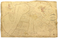 Colméry, cadastre ancien : plan parcellaire de la section F dite de Drégny, feuille 1