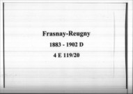 Frasnay-Reugny : actes d'état civil (décès).