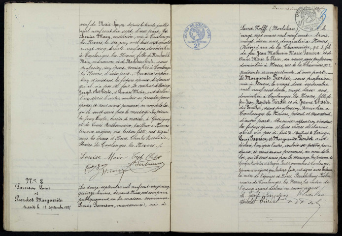 Coulanges-lès-Nevers : actes d'état civil.