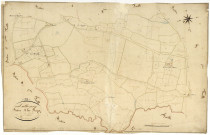 Luthenay-Uxeloup, cadastre ancien : plan parcellaire de la section A dite du Bourg, feuille 3