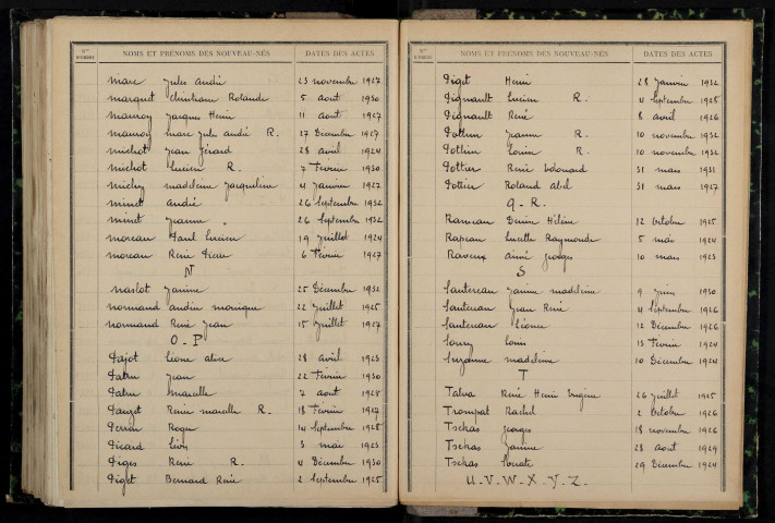 Mesves-sur-Loire : table décennale.