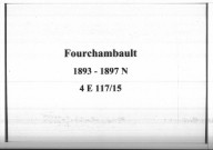 Fourchambault : actes d'état civil (naissances).