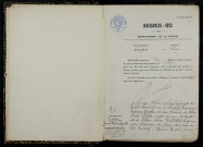 Gâcogne : actes d'état civil.