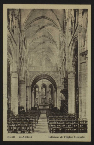 CLAMECY - Intérieur de l’Église St-Martin