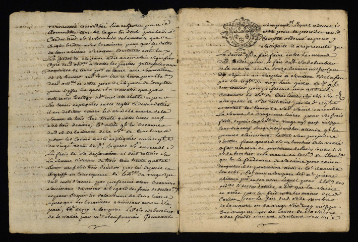 Biens et droits. - Créances de Berthier solidaires contre Cardot marchand à La Charité-sur-Loire, amortissement des comptes : copie du traité du 6 septembre 1723.