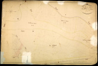 Pouilly-sur-Loire, cadastre ancien : plan parcellaire de la section B dite du Nozet, feuille 3