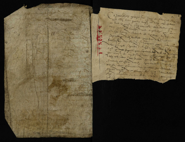 Pièce 1. - Terrier de Valotte en la paroisse de Saint-Christophe-d'Azy, signé par différents notaires.