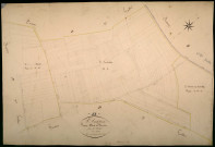 Saint-Andelain, cadastre ancien : plan parcellaire de la section D dite du Bouchot, feuille 2