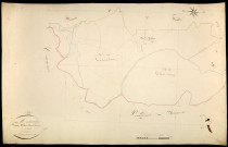 Montreuillon, cadastre ancien : plan parcellaire de la section D dite de Mont-Chanson, feuille 4