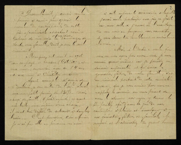 BRISEBARRE (Victor), à Châtillon-sur-Seine (Côte-d'Or) : 1 lettre.