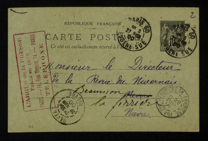 CHAMBURE (Hugues de) : 3 lettres, manuscrits.