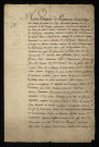 Marquisat de Vandenesse. - Représentation du marquis de Poyanne, délégation de pouvoir reconduite en 1773 à Charles Buteau son receveur : procuration.