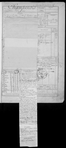 Bureau de Nevers, classe 1911 : fiches matricules n° 1571 à 1863