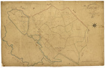 Coulanges-lès-Nevers, cadastre ancien : plan parcellaire de la section C dite du Pont Saint-Ours, feuille 1