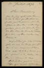 JULLIEN (Amédée), peintre, conservateur du musée de Clamecy (1819-1887) : 7 lettres.