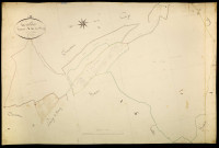 Oulon, cadastre ancien : plan parcellaire de la section A dite du Bourg, feuille 3
