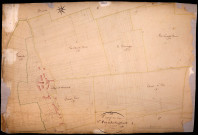 Tracy-sur-Loire, cadastre ancien : plan parcellaire de la section A dite de Bois Fleury et Fontenille, feuille 2