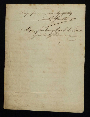 FEUILLET (E.), à Alger : 2 lettres.