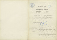 Urzy : actes d'état civil.